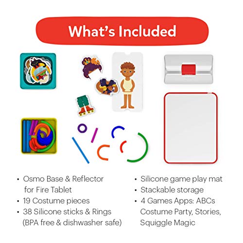 Osmo - Little Genius Starter Kit for Fire Tablet - 4 Educational Learning Games