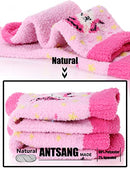 Toddler Kids Girls Fuzzy Slipper Socks Grips Non Slip Fluffy Cozy Comfy Warm Winter