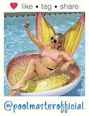 Poolmaster Glitter Pixie Inflatable Swimming Pool Party Float (48 Inch), Multi-Color