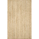 Hand Woven Farmhouse Jute Area Rug, 6 ft x 9 ft, Natural