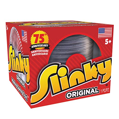 The Original Slinky Walking Spring Toy, Metal Slinky, Fidget Toys, Party Favors and Gifts