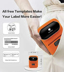 Portable Bluetooth Thermal Label Printer Maker for Clothing, Jewelry, Retail, Barcode