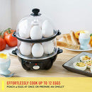 Double Tier Egg Cooker, Boiler, Rapid Maker & Poacher, Meal Prep for Week