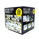 Get The Party Started New Year's Party Kit for 25, Includes Top Hats and Tiaras