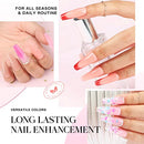Poly Gel Nail Kit 48W LED Nail Lamp Nail Extension Gel 8 Pcs 0.5oz with Other Basic Poly