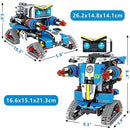 Remote Control Robot Building Kit, 2-in-1 STEM Building Blocks Robot Toys Set