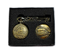 North American Railroad Approved, Railway Historical Train Steampunk Pocket Watch