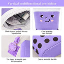 Boba Cute Standing Pencil Case for Kids, Pop Up Pencil Box Makeup Pouch, Stand UP