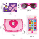 Meland Kids Makeup Kit - Girl Pretend Play Makeup & My First Purse Toy for Toddler