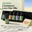 Essential Oils Set - Top 6 Organic Blends for Diffusers, Home Care, Candle Making