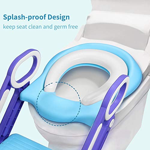 Potty Training Seat with Step Stool Ladder for Toddler and Kids Training Seat Chair