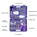 Garden Tools Set, 10 Pieces Gardening Tools with Purple Floral PrintGifts for Women