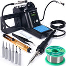 926 III 60W Digital Display Soldering Iron Station Kit w 2 Helping Hands, 6 Extra Iron