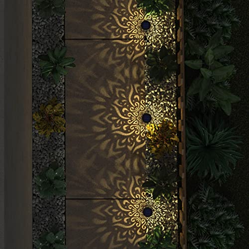 6 Pack Solar Lights Outdoor Garden Decorative Solar Garden Lights with Warm Light Waterproof Solar