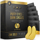 24K Gold Eye Mask– 20 Pairs - Puffy Eyes and Dark Circles Treatments