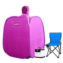 Portable Steam Sauna, Foldable Sauna Spa for Home with Remote Control and Folding Chair