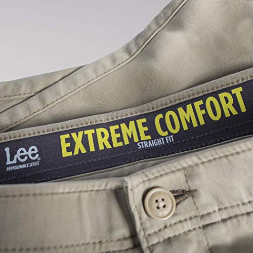 LEE Men's Big & Tall Performance Series Extreme Comfort Pant, Navy, 48W x 34L