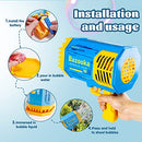 69 Holes Bubbles Rocket Launcher Gun Machine with Colorful Lights for Adults Kids