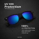 Polarized Sunglasses Matte Finish Color Mirror Lens 100% UV Blocking (3 Pack)