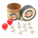 Jacks Game: Retro, New Vintage, Classic Game of Jacks, Gold and Silver Toned Jacks