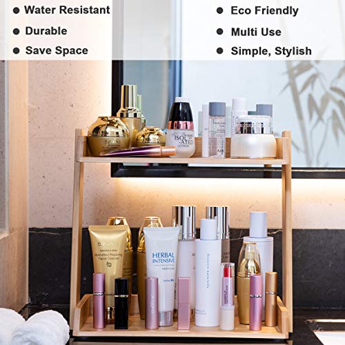 Bathroom Makeup Countertop Organizer Cosmetics Perfume Organizer Stand Shelf