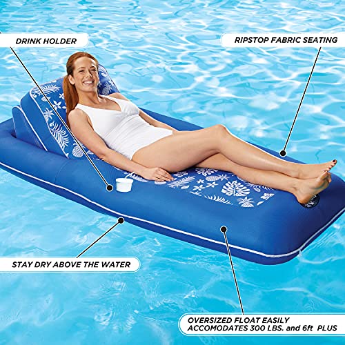 Aqua Premium Convertible Ultimate Pool Lounger, Inflatable Pool Float, Heavy Duty