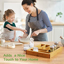 Bamboo Expandable Drawer Organizer for Utensils Holder, Adjustable Cutlery Tray