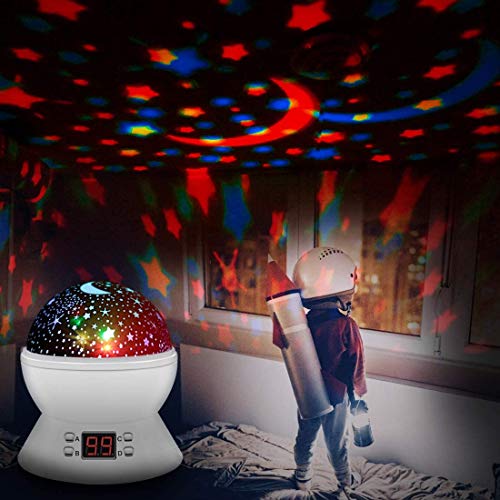 Star Projector Night Lights for Kids with Timer, Room Lights for Kids