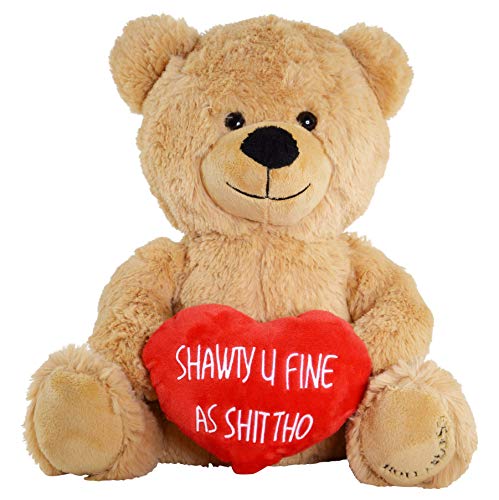 Authentic Teddy Bear - Funny Valentine's Day Plush Gift for The Girlfriend, Wife, Boyfriend
