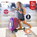 3-D Hardshell Ride On Suitcase Scooter for Kids - Cute Lightweight Kids Carry-On Luggage
