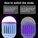 Bug Zapper Light Bulb 2 in 1, Mosquito Killer Lamp Led UV Lamp Flying Moths Killer