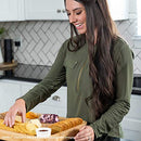 Smirly Cheese Board and Knife Set: 16 x 13 x 2 Inch Wood Charcuterie Platter