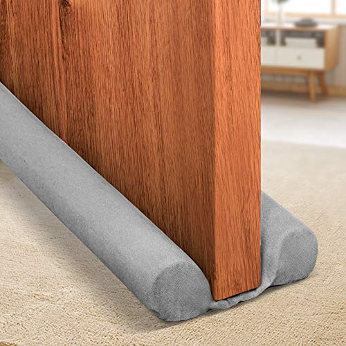 Twin Door Draft Stopper Weather Stripping Window Breeze Blocker Adjustable Door