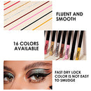 16 Color Matte Liquid Eyeliner Set,Glitter Gold Silver Eye Liners Waterproof