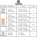 Tablecloth, Rectangle Table Cloth Cotton Linen Wrinkle Free Anti-Fading Embroidery