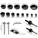 Hole Saw Set, 22PCS Hole Saw Kit with 13Pcs Saw Blades, General Purpose