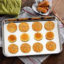 Baking Sheet with Rack Set, Umite Chef Stainless Steel 16 x 12 x 1 Inch Cookie Sheet