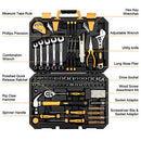 158 Piece Tool Set with Plastic Toolbox Storage Case