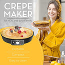 Crepe Maker Machine (Lifetime Warranty), Pancake Griddle – Nonstick 12”