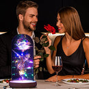 Valentines Flowers Roses Gifts for Women Girlfriend Wife ,Galaxy Glass Rose in A Glass