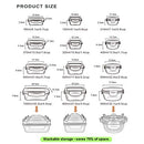 Glass Food Storage Containers with Lids, [24 Piece] Airtight Glass Storage Containers