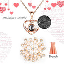 Gifts for Wife | Women - 'to My Love' Engraved Wood Gift Set Includes Crystal Engraved