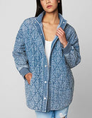 Womens Luxury Clothing Quilted Print Jacket, Comfortable & Stylish Windbreaker Coat