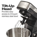 Beach 6 Speed Electric Stand Mixer with Stainless Steel 3.5 Quart Bowl, Planetary Mixing