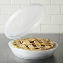Stay Fresh Pie Keeper with Hinged Lid, Universal Storage Container, Plastic