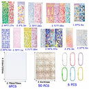 6 Kpop Photocard Holder Keychain Toploaders,50 Holographic Card Sleeves for Trading