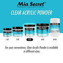 Mia Secret Clear Acrylic Powder (4oz)