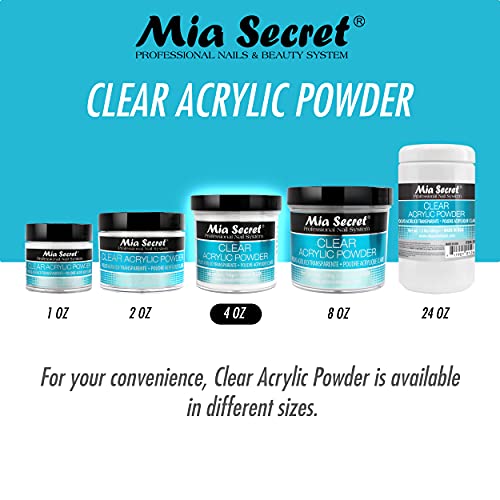 Mia Secret Clear Acrylic Powder (4oz)