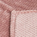Waffle Textured Extra Large Fleece Blanket, Super Soft and Warm Throw Blanket for Couch