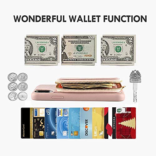 ZVE Wallet Case for Apple iPhone Xs and iPhone X, 5.8 inch, Leather Wallet Case